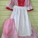Colonial or Pioneer Dress, Apron, Scarf and Mob Cap - Girls Size 4 - 5