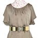 Versace Inspired Gold Metal Hinge and Lock Belt With Lion // 90s Vintage