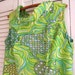 Vintage 60s Mod Pop Art Continent Sleeveless Dress