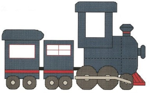 Items similar to Steam Train counted Cross Stitch Pattern on Etsy