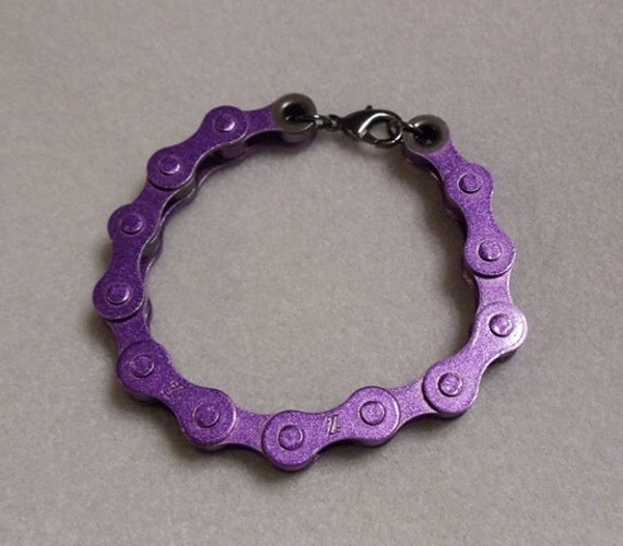 purple bike chain