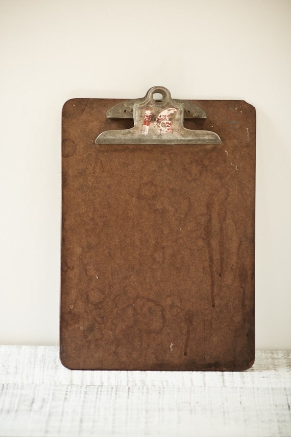 Vintage Clipboard Masonite
