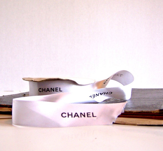Roll of White Chanel Ribbon
