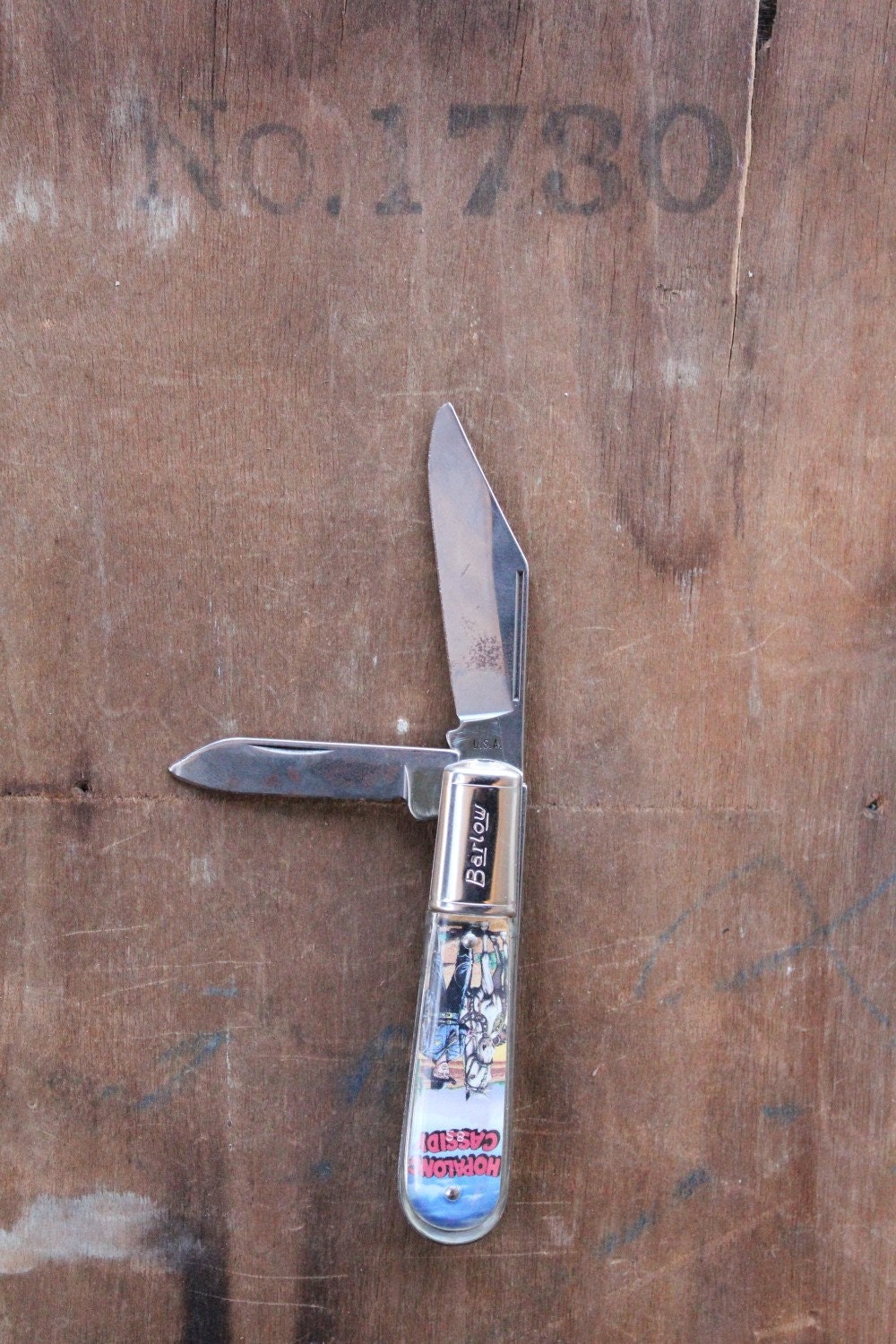 Vintage 70's Hopalong Cassidy jackknife by Barlow made in