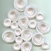 Simply White Wedding Handmade Spiral Paper Flowers