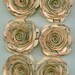 Antique Music Sheet Handmade Large Spiral Paper Flowers