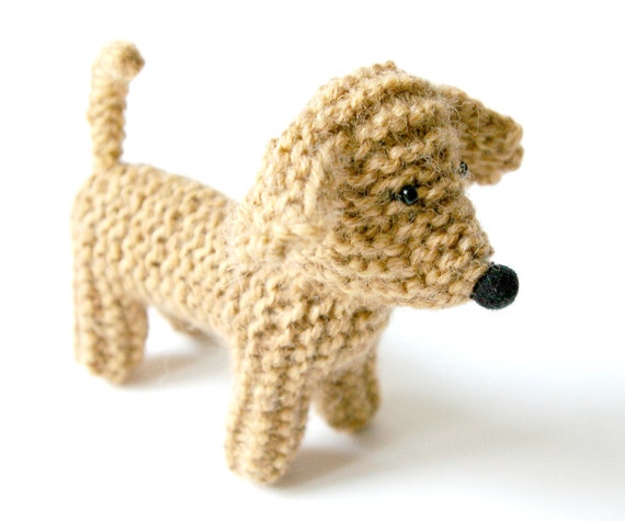 knitted toy dog