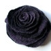 NIGHT TWIST / handmade felted flower brooch / ready to ship