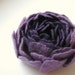 purple felted flower brooch NOVEMBER / made to order