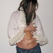 Croched-knitted Ivory Shrug Bolero fits... S...M