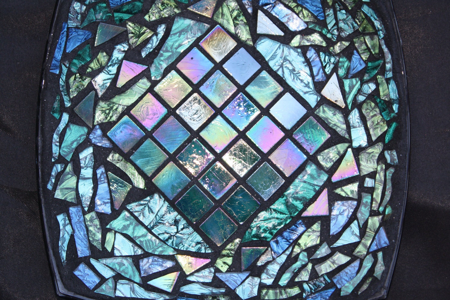 Decorative Stained Glass Mosaic Plate / by WiseCrackinMosaics