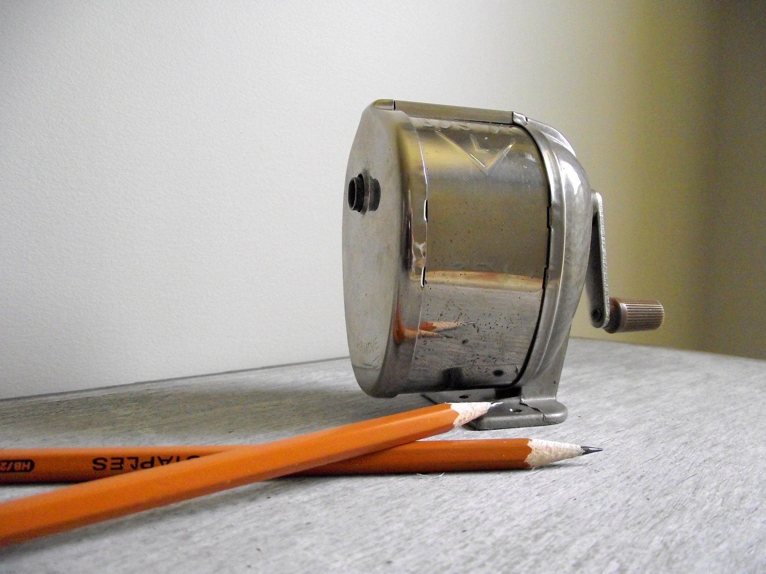 Vintage Pencil Sharpener Boston L Retro Industrial