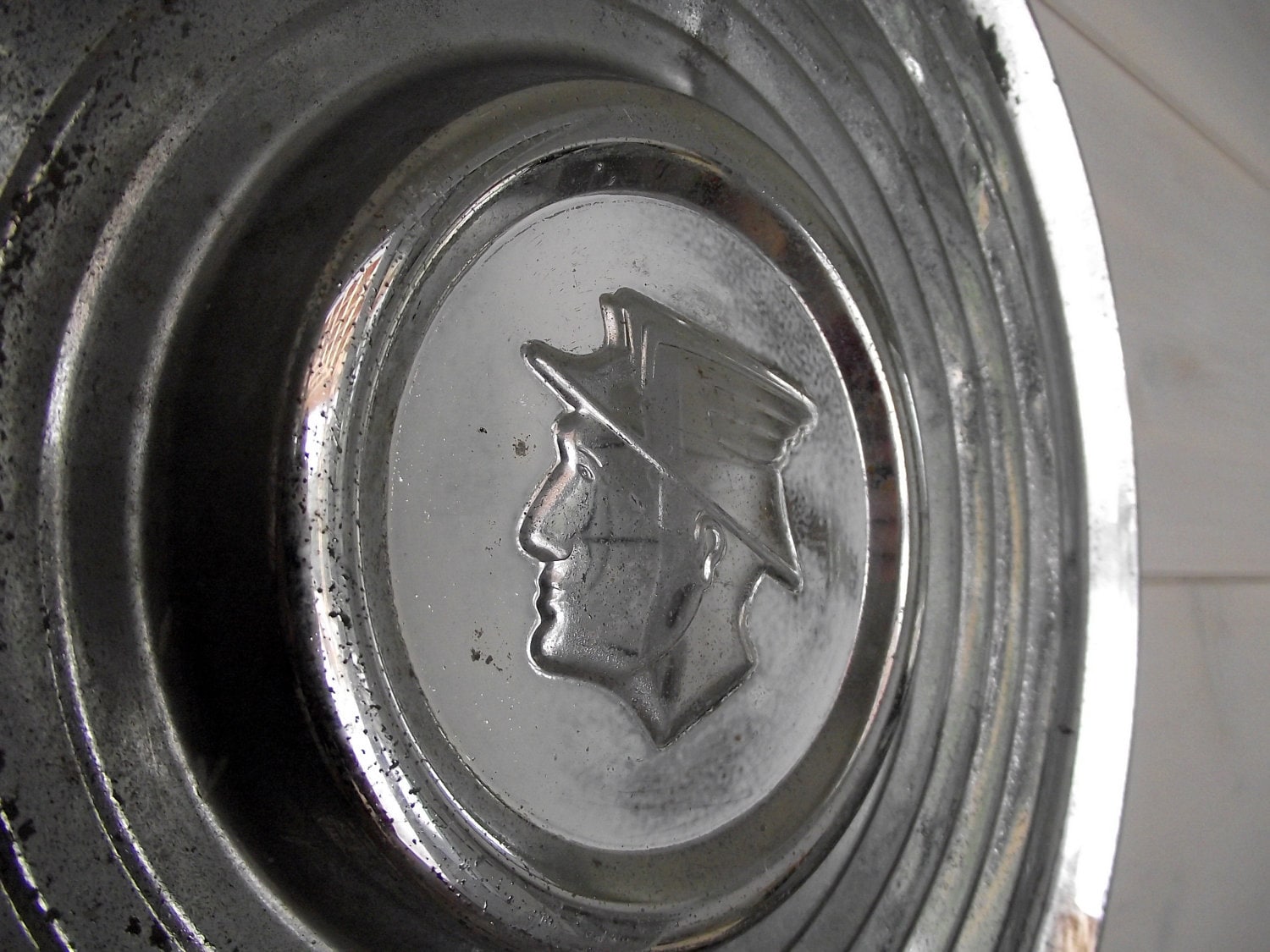 mercury hubcap wall vintage 1953 winged by gazaboo