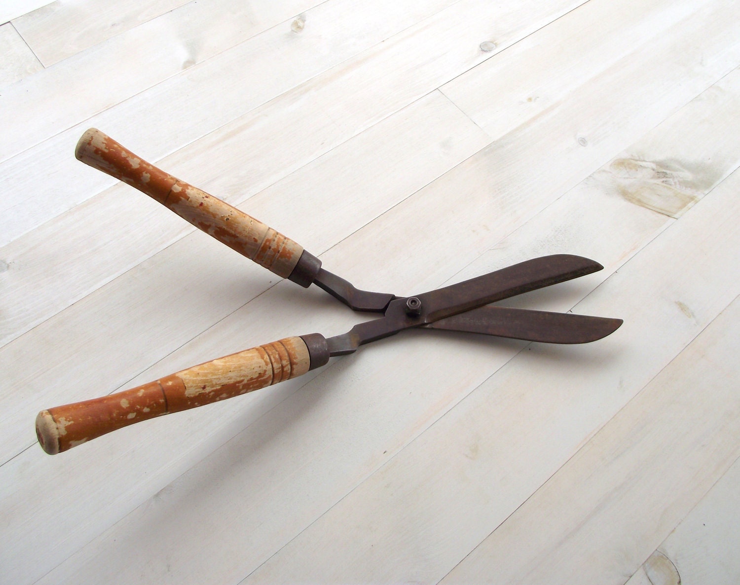 Antique Garden Shears Manual Hedge Clippers Industrial