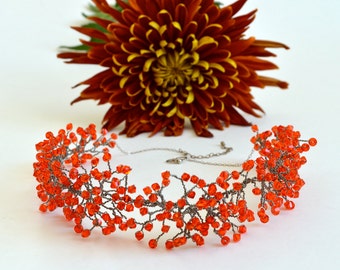 Swarovski Crystals Bib Statement Necklace