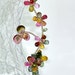 Watermelon Tourmaline Sapphire Flowers Necklace