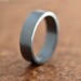 Men's Silver Wedding Band, 6mm Wide, Simple Flat Band Recycled Argentium Sterling Silver Ring - Ready to Ship in US size 9.5