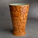 Vase Ready To Ship Wheel Thrown Brown Swirl Vase by Symmetrical Pottery