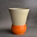 Dottie Vase: Orange Dottie Vase by Symmetrical Pottery