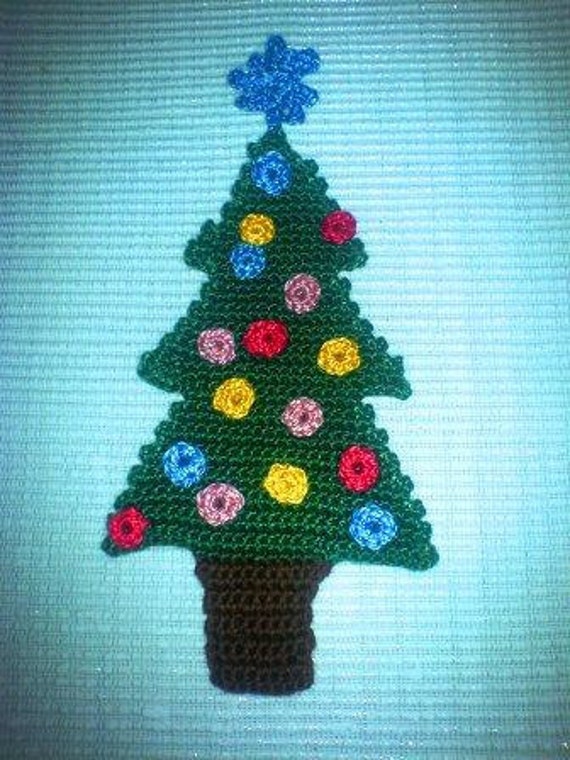 christmas ornament christmas tree crochet applique pdf christmas ornament christmas tree crochet applique pdf