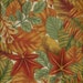 Cotton Fabric Half Yard Cut - Autumn Leaves in Rust, Brown, and Sage Green