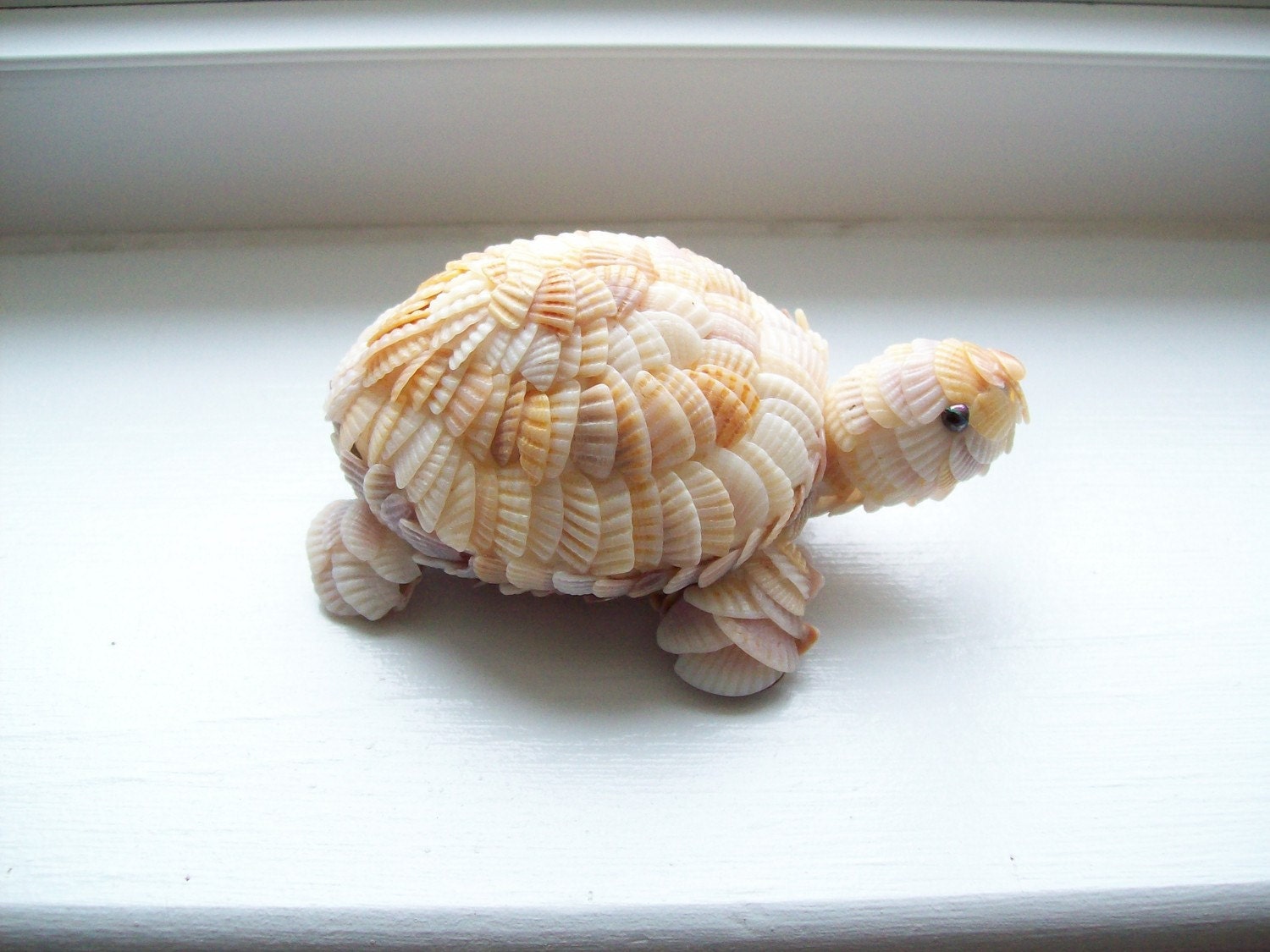 Turtle Figurine Seashells by simplyborrowed on Etsy