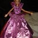 Shiny pink formal with rhinestones & a crown for Barbie Doll - ed142