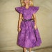 SALE - Handmade purple wrap dress for Barbie Doll - ed187
