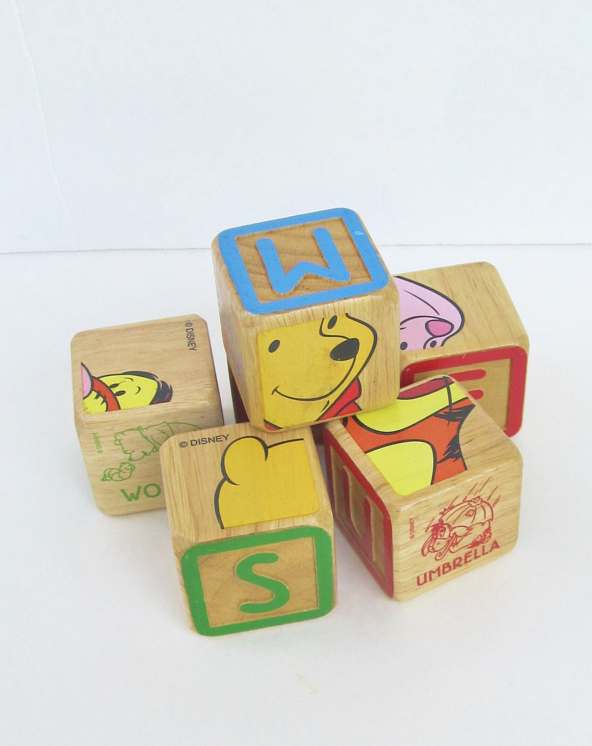 winnie the pooh wooden balance blocks