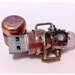 Steampunk 16GB USB Flash Drive Model 413 in a Tin Box