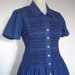 Smocked Denim shirt dress St Michael, England UK 10 US 8 EU 38