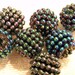 12 vintage lucite blackberry beads