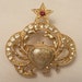 Vintage St. Labre Cancer Zodiac Birthstone Brooch