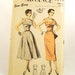 Vintage 50s Sun Dress Pattern Advance 6643 Sz 16 Bust 34