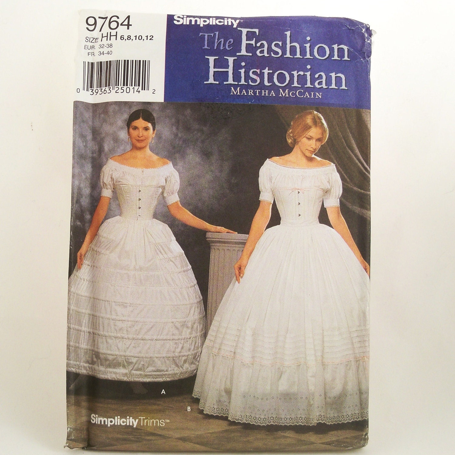 Womens Crinoline Hoop Skirt Petticoat Pattern Simplicity 9764