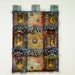 Mixed Media Fabric Wall Hanging with Antique Portraits