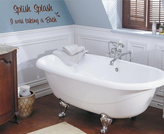 Splish splash i was taking a bath kids vinyl by itswritteninvinyl