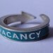 Mans NO VACANCY Motel Arrow Sign Ring