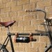 Bicycle Wine Rack - Tan Leather Bike Bottle Holder