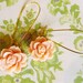 Romantic and lovely Flower earrings, Simple Earrings, dusty pink, gold plated wire hook,
