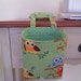 Thread Catcher Pin Cushion - Green Owls