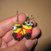 Minion Earrings with Red Overalls