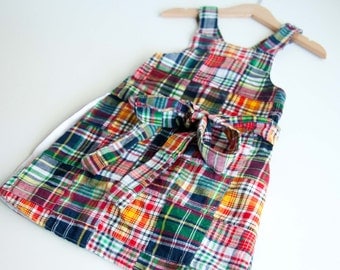Apron Wrap Dress for Girls Sewing Pattern PDF (INSTANT DOWNLOAD)