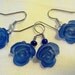 Cole's Blue Rose Case earrings. Twin Peaks inspired.