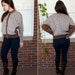 80s Vintage ESCADA Herringbone Sweater Bomber Jacket with Zippers (XS, S)