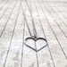 Heart Necklace, Darkened Sterling Silver