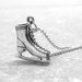 Ice Skate Necklace, Sterling Silver