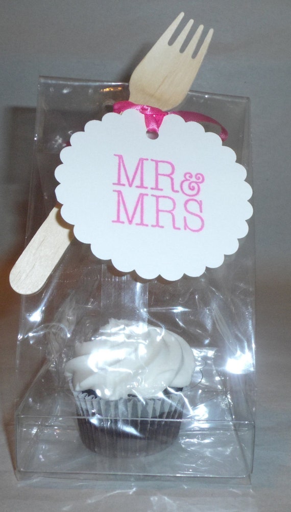 12 Clear plastic Cupcake bag Set with 12 each by