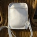 Midseason coupon SALE 15% Off // Stylishly BOLD // vintage Coach off white camera style shoulder bag