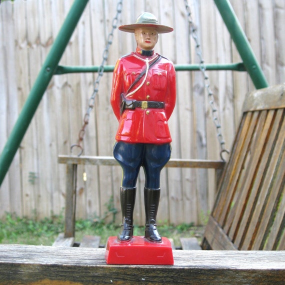 Vintage Reliable Canadian Mountie Figurine Souvenir Toy Hard
